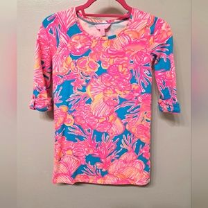 Lilly Pulitzer UPF-50 Mini Dress with sleeves Large 8/10